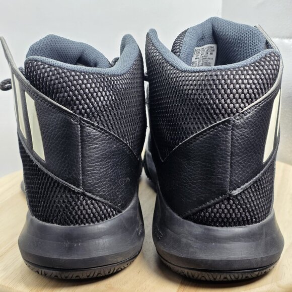 Men's Adidas Crazy Bounce Black/White/Onyx Basketball Shoes AQ7757 Size 14 - Picture 6 of 10